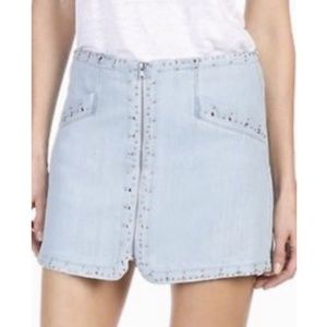 Paige Rosie Hattie Zip Jean Skirt -Katie Embellish